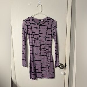 purple h&m mesh dress. size small
